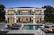 modernize3d elegant mansion,outdoor space,open plan,indoor living area,landscape