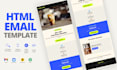 design a custom responsive HTML email template