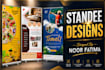 design roll up banner and standee
