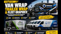 design van wrap, car wrap, trailer wrap, bus wrap and fleet vehicle graphics