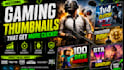 design professional gaming youtube thumbnails