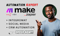 do make com n8n automation consultation, troubleshooting and zapier expert fix
