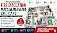 design fire evacuation maps emergency exit plans and fire drill procedures in UK