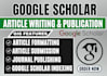 write and publiish research article in google scholar journal