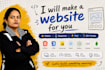 custom website development as full stack developer, front end developer