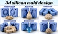 design custom silicone injection molding 3d cad  printed injection mold silicone