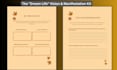 create an aesthetic vision board and goal setting planner template