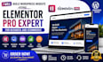 build wordpress website using elementor pro for business and ecommerce