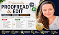 proofread and edit english and spanish documents