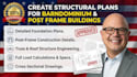 create structural plans for barndominium and post frame buildings