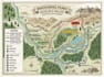 design hiking map travel map, trail map outdoor adventure location map