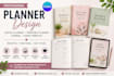 create editable canva planner and journal design printable planner habit tracker
