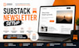 setup substack account, substack newsletter and manage posts