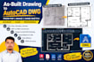 convert your PDF,image,sketch,existing plan into  autocad 2d as built drawing