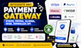 integrate any payment gateway, stripe, paypal, klarna, wise, airwallex API