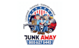 make junk removal logo with american patriotic theme