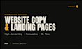 write high converting website content and landing page copy