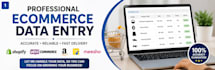 do shopify product listing and professional ecommerce data entry