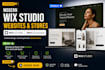 design modern wix studio website or wix ecommerce store