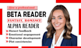 beta read critique, romance beta reader, alpha reader, beta reader fantasy