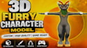 create a custom 3d furry character, fursona, vtuber or creature model