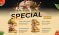 design a restaurant menu,digital and takeaway menu board
