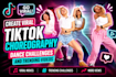 create viral tiktok choreography, dance challenges, and trending dance videos