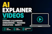 ai animated explainer video saas demo training and onboarding video