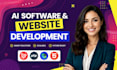 develop ai website, ai web application, ai saas app, ai software development