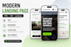 develop a vanilla js  responsive business card website