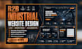 design a cro b2b industrial manufacturing website, UX UI design