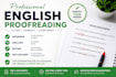 proofread and edit your english documents