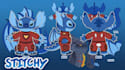 plush reference sheet custom stuffed animal character design tech pack mascot oc