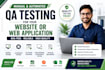 manual and automated QA testing for your website or web applications