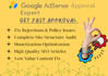 do google adsense approval and fix seo blog articles and monetization expert