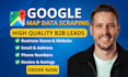 do targeted google map lead generation, data scraping and b2b business leads