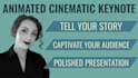 design an animated, cinematic, apple keynote presentation