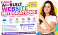 setup your ai built website integrations, cloude, lovable, base44, bolt, replit