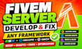 setup, develop, fix optimize your fivem qbcore esx qbox fivem server for you