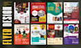 design a professional print ready flyer brochure and poster