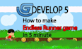 develop HTML5 phaser endless runner kids game and game reskin