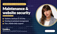 be your webmaster for site maintenance and security