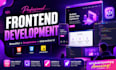 build a professional frontend website with clean code