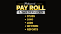 prepare stubs, payroll reports, form w2, 1099 and 1040