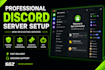 create and setup a professional discord server