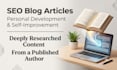 write SEO blog posts and articles for personal development