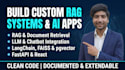 build a custom rag system and ai powered app using langchain and fastapi