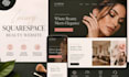 design a luxury squarespace beauty salon, spa, skincare or makeup artist website