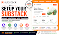 setup substack account monetization note publication substack newsletter