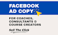write facebook ad copy for lead generation or sales conversion